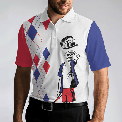 Men Golf Polo Shirt,The Older I Get The Harder It Is To Find My Balls Golf Polo Shirt, Skeleton Golf Shirt Design - Perfect Gift For Men - Amzanimalsgift
