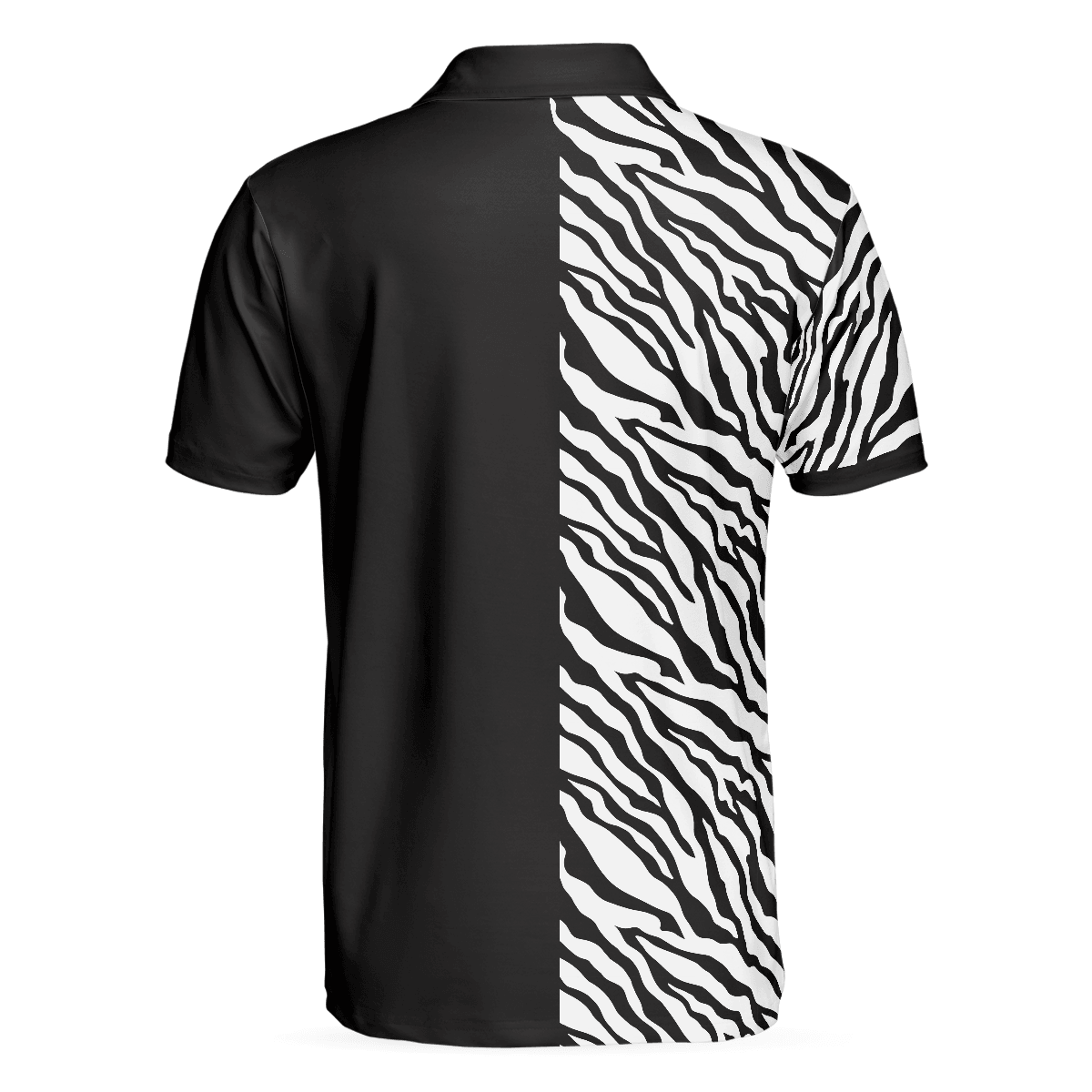 Men Polo Shirt - Billiards Zebra Polo Shirt, Cool Billiards Polo Shirt With Zebra Pattern, Best Pool Shirt For Pool Players - Amzanimalsgift