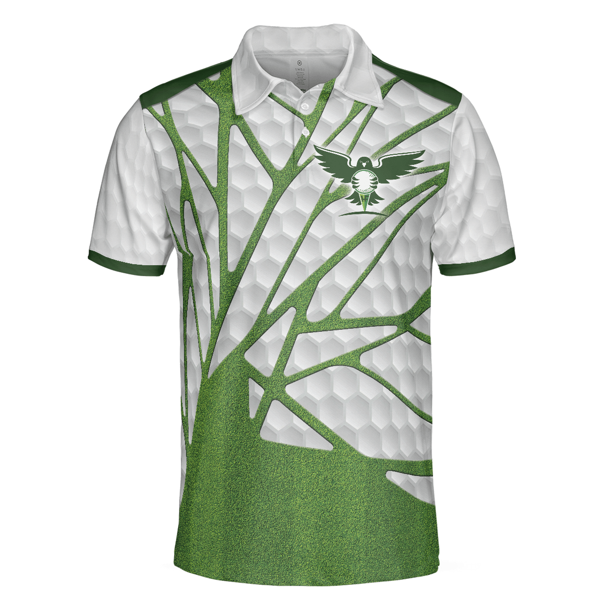 Men Polo Shirt - Birdie Chaser Golfer Golf Polo Shirt, White and Green Birdie Golfing Shirt For Men, Best Golf Gift for Golfers - Amzanimalsgift