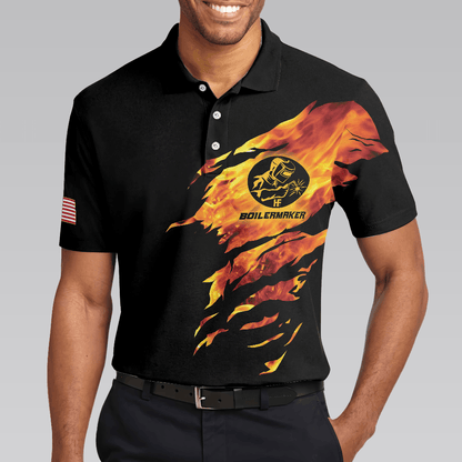 Men Polo Shirt - Boilermaker My Craft Allows Me To Build Anything Polo Shirt, Skull Polo Shirt, Boilermaker Shirt For Men - Amzanimalsgift