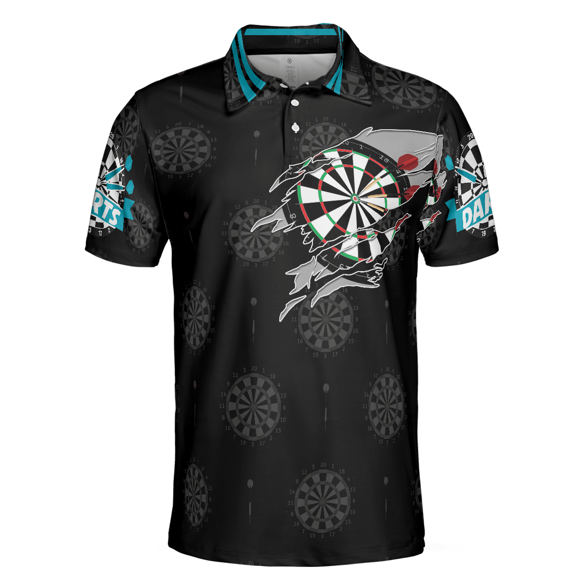Men Polo Shirt - Born To Play Darts Shirt For Men Polo Shirt, Black Darts Shirt, Top Gift Idea For Male Darts Players - Best Polo Shirt For Men - Amzanimalsgift