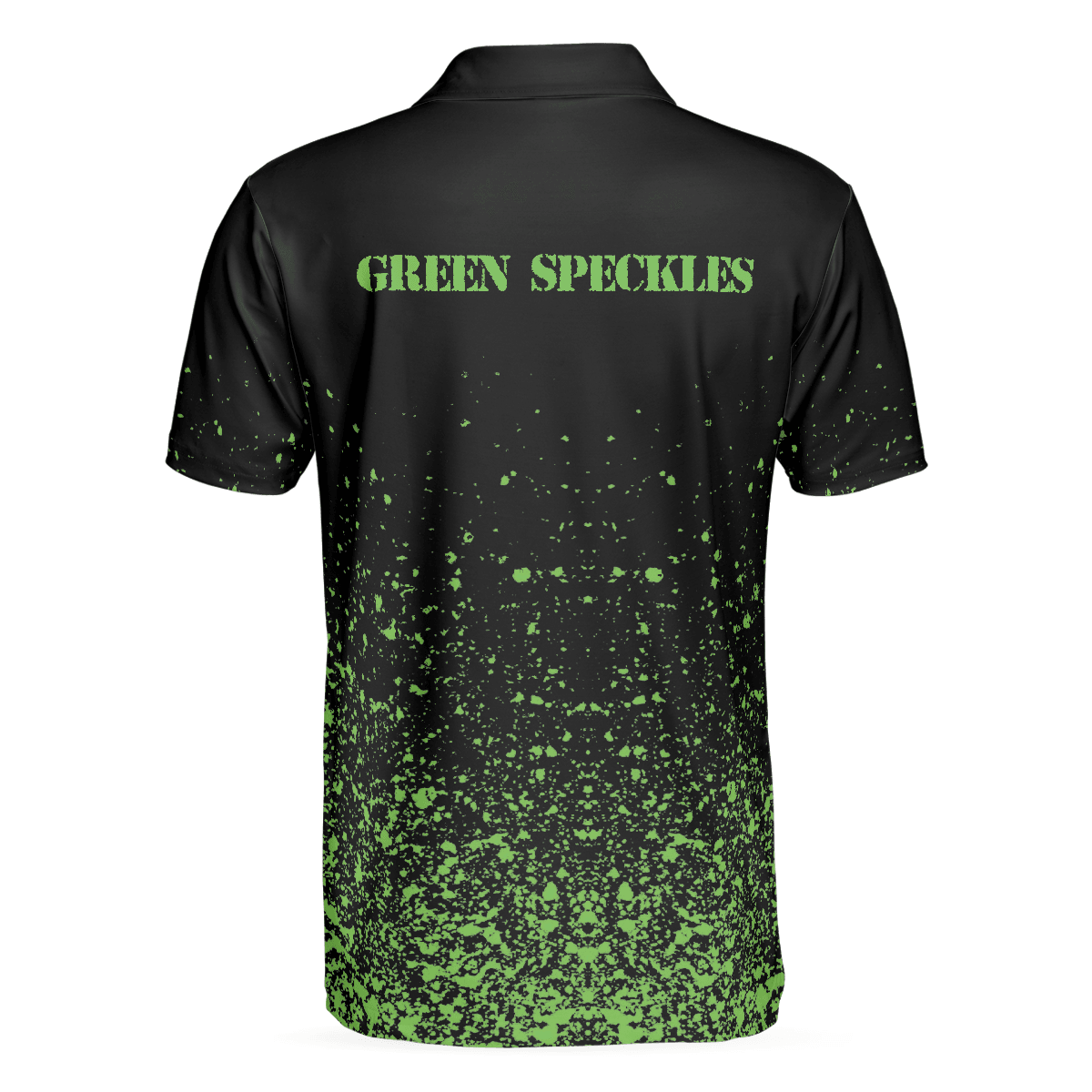 Men Polo Shirt - Green Speckles Polo Shirt All Over Print Men Polo Shirt, Unique Golf Shirt For Men - Amzanimalsgift