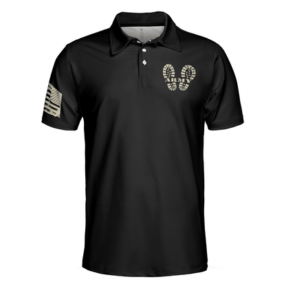 Men Polo Shirt - Soldier Men Polo Shirt, I Am A Soldier Polo Shirt, Black Veteran Sayings Polo Shirt, Thoughtful Gift Idea For Veteran Dad - Amzanimalsgift