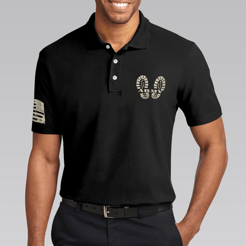 Men Polo Shirt - Soldier Men Polo Shirt, I Am A Soldier Polo Shirt, Black Veteran Sayings Polo Shirt, Thoughtful Gift Idea For Veteran Dad - Amzanimalsgift