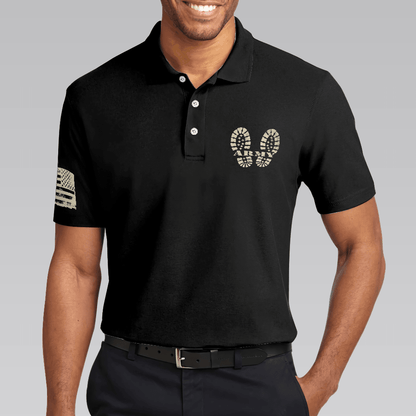 Men Polo Shirt - Soldier Men Polo Shirt, I Am A Soldier Polo Shirt, Black Veteran Sayings Polo Shirt, Thoughtful Gift Idea For Veteran Dad - Amzanimalsgift