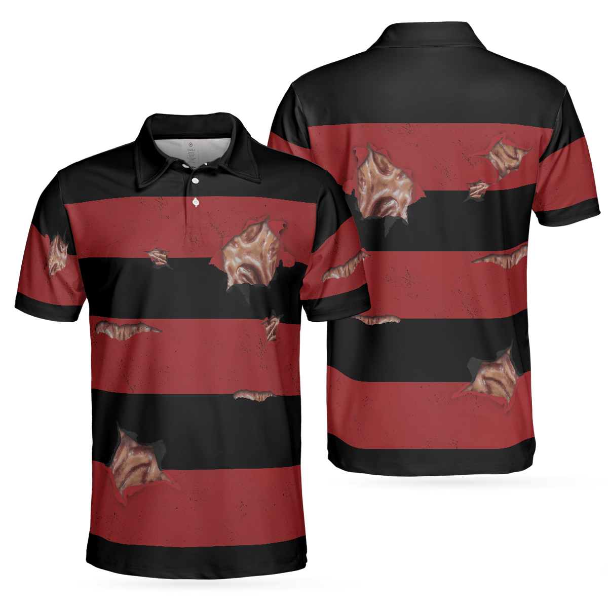 Men Polo Shirt - The Nightmare Is Coming To Town Halloween Polo Shirt, Scary Halloween Shirt - Perfect Gift For Men - Amzanimalsgift