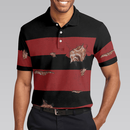 Men Polo Shirt - The Nightmare Is Coming To Town Halloween Polo Shirt, Scary Halloween Shirt - Perfect Gift For Men - Amzanimalsgift