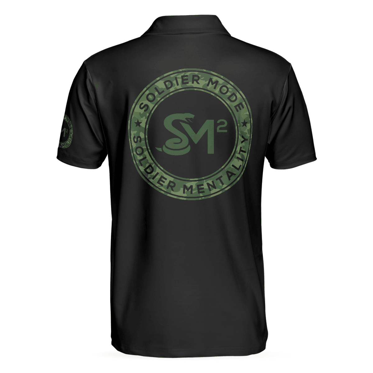 Men Veteran Polo Shirt - Solder Mode Dark Theme American Flag Polo Shirt, Best Polo Shirt For Veteran - Perfect Gift For Men - Amzanimalsgift