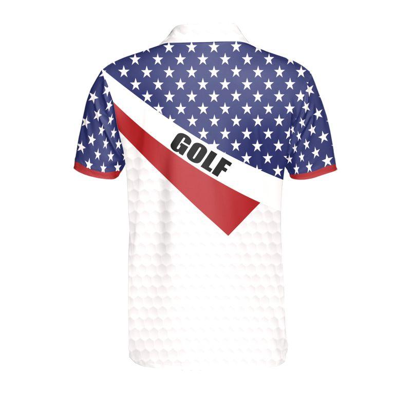 Mens Golf Shirts, Golf Polo Shirts For Men, American Flag Polo Shirts, Men's Golf Short Sleeve Polo Shirt For Men - Amzanimalsgift