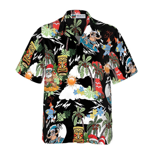 Merry Christmas Santa Claus Surf Hawaiian Shirt - Perfect Gift For Lover, Friend, Family - Amzanimalsgift