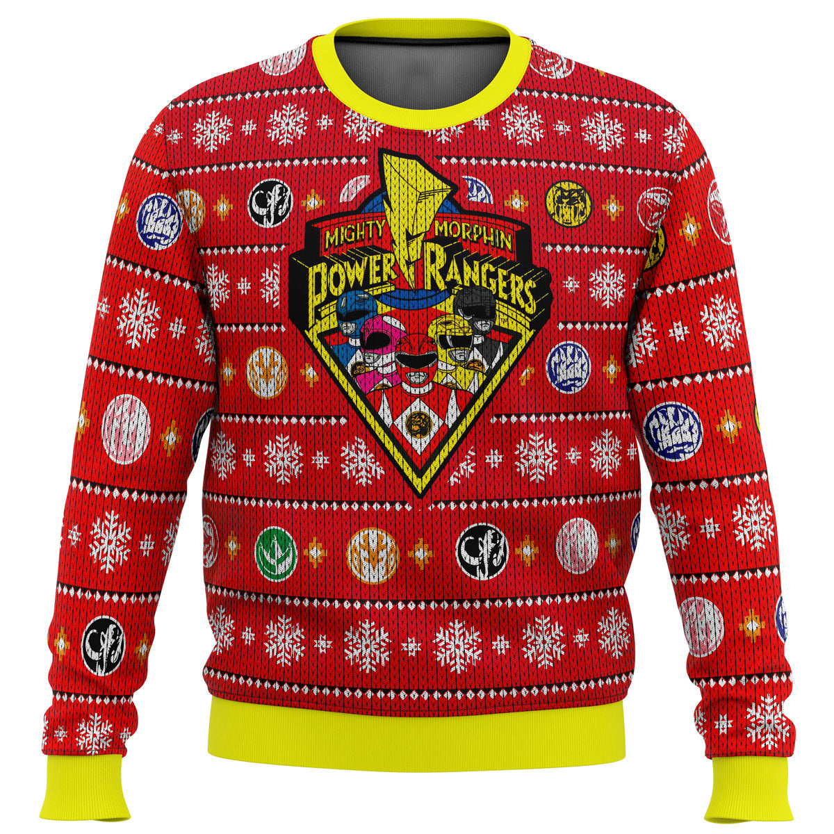 Mighty Morphin Power Rangers - Costume Ugly Christmas Sweater