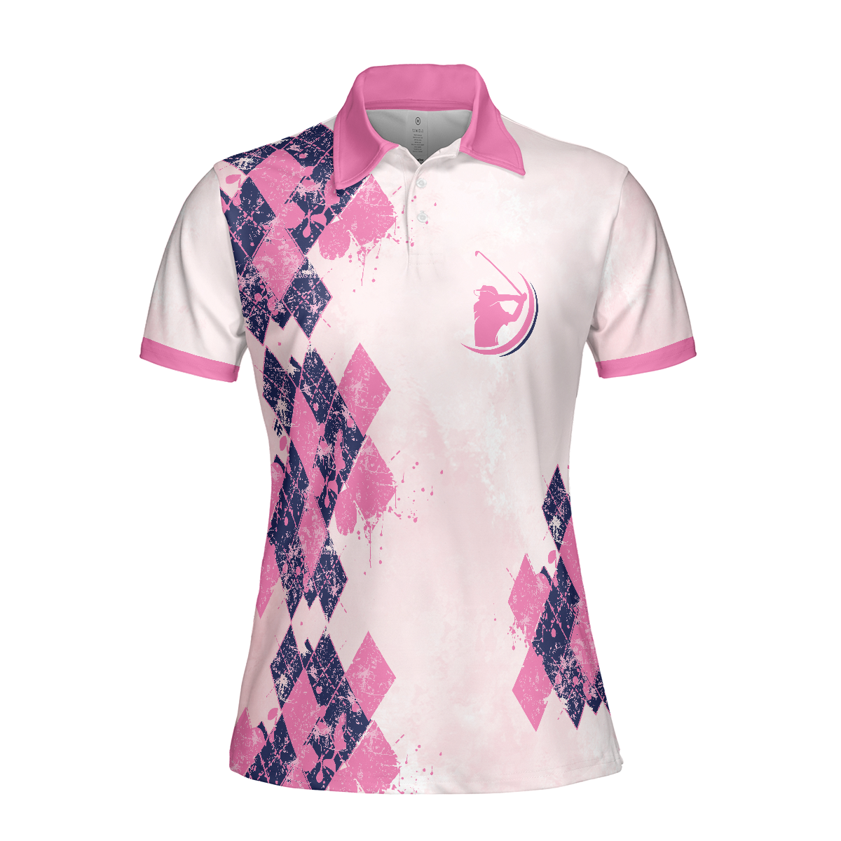 Golf Women Polo Shirt, Golfing From Nine To Wine Pink Women Polo Shirts, Best Golf Gift For Wine Lovers, Female Golfers, Ladies, Golf Lovers