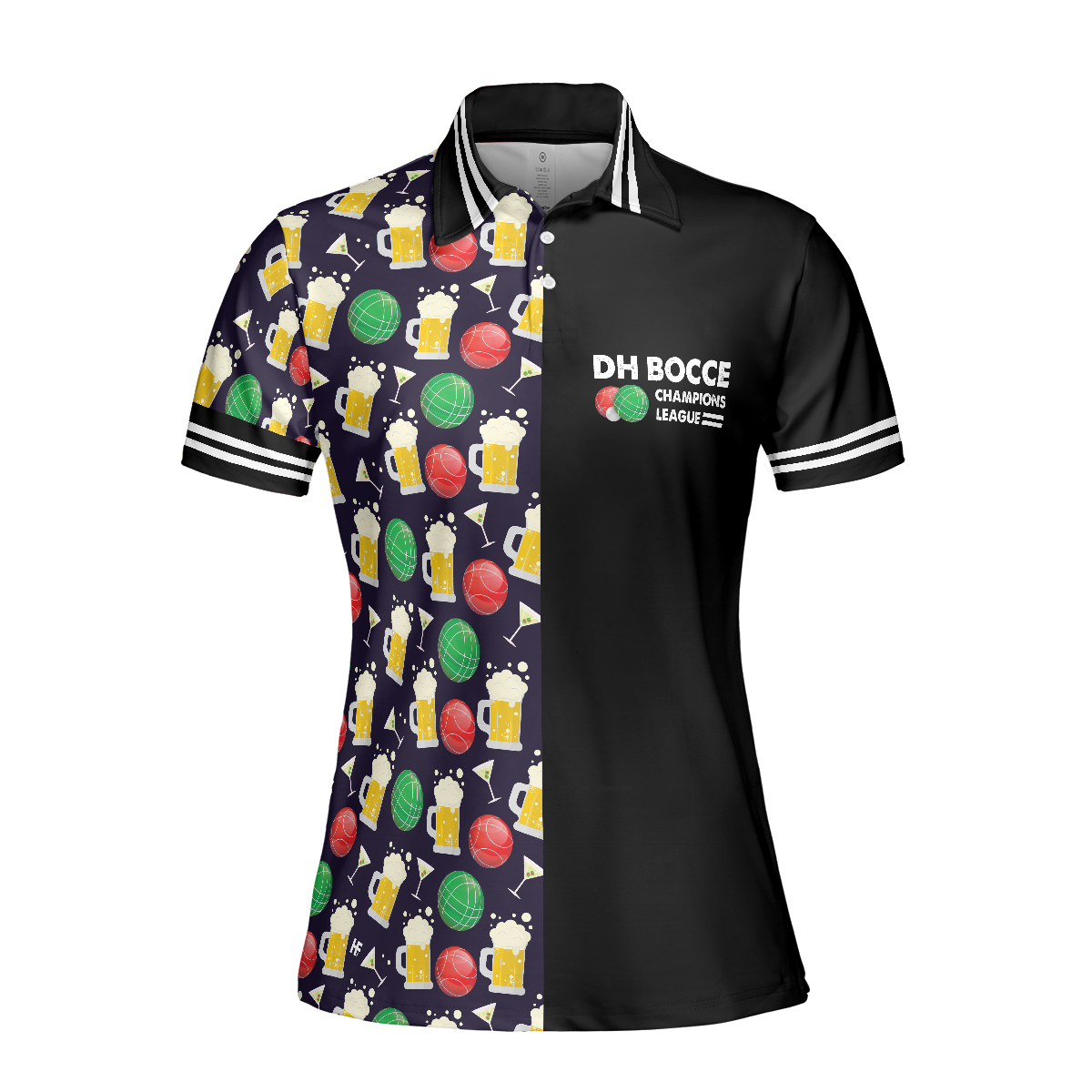 Bocce Women Polo Shirt, DH BOCCE Champions League Women Polo Shirts, Best Gift For Bocce Champions League Lovers, Ladies, Bocce Players