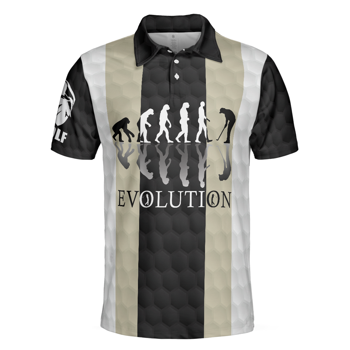 Elegant Men Golfer Evolution Golf Polo Shirt, Unique Golf Shirt For Men, Polo Shirt Gift For Men , Best Gift For Men Golfers