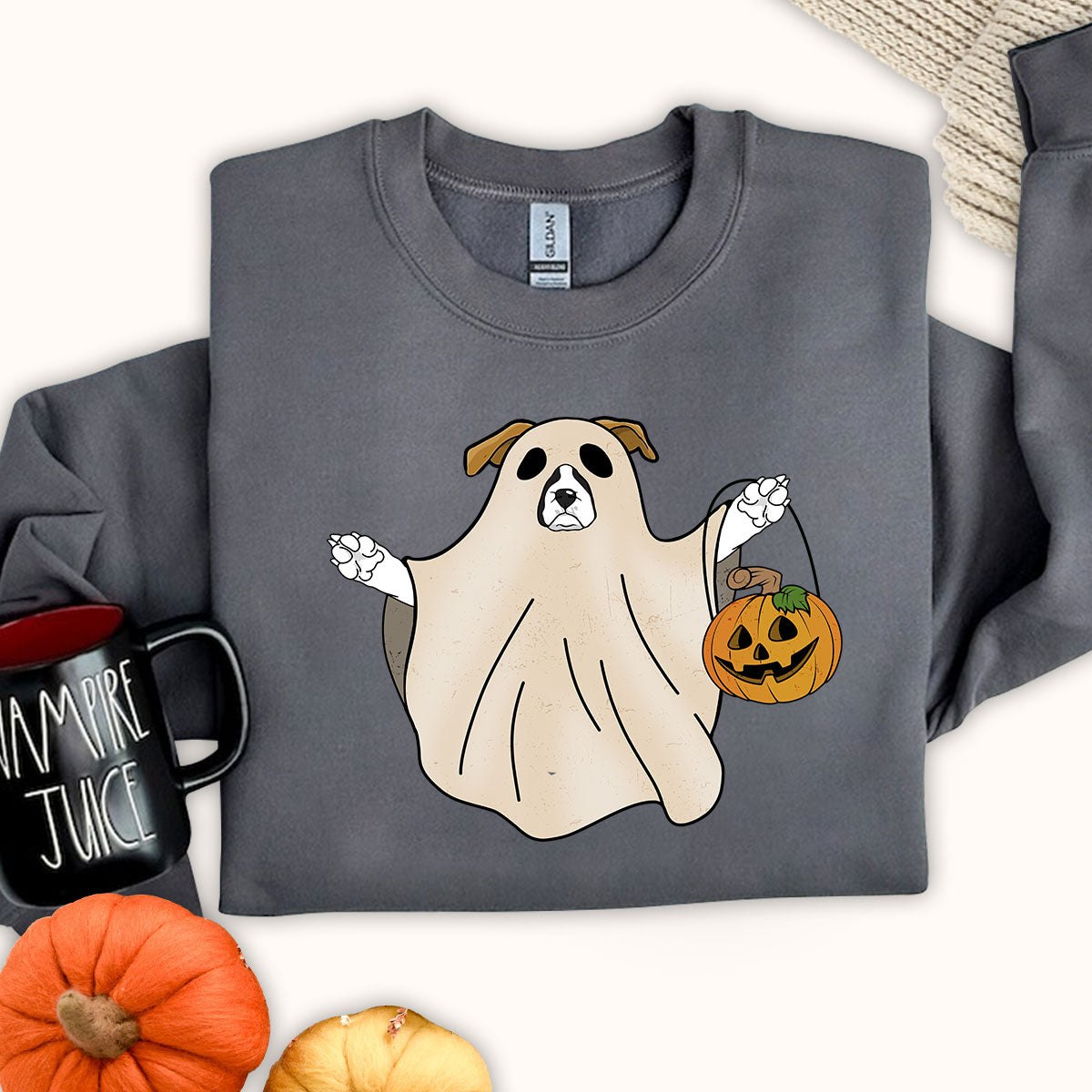 Boxer Sweatshirt, Boxer Pumpkin Halloween Shirt, Halloween Boxer, Halloween Dog Shirt
