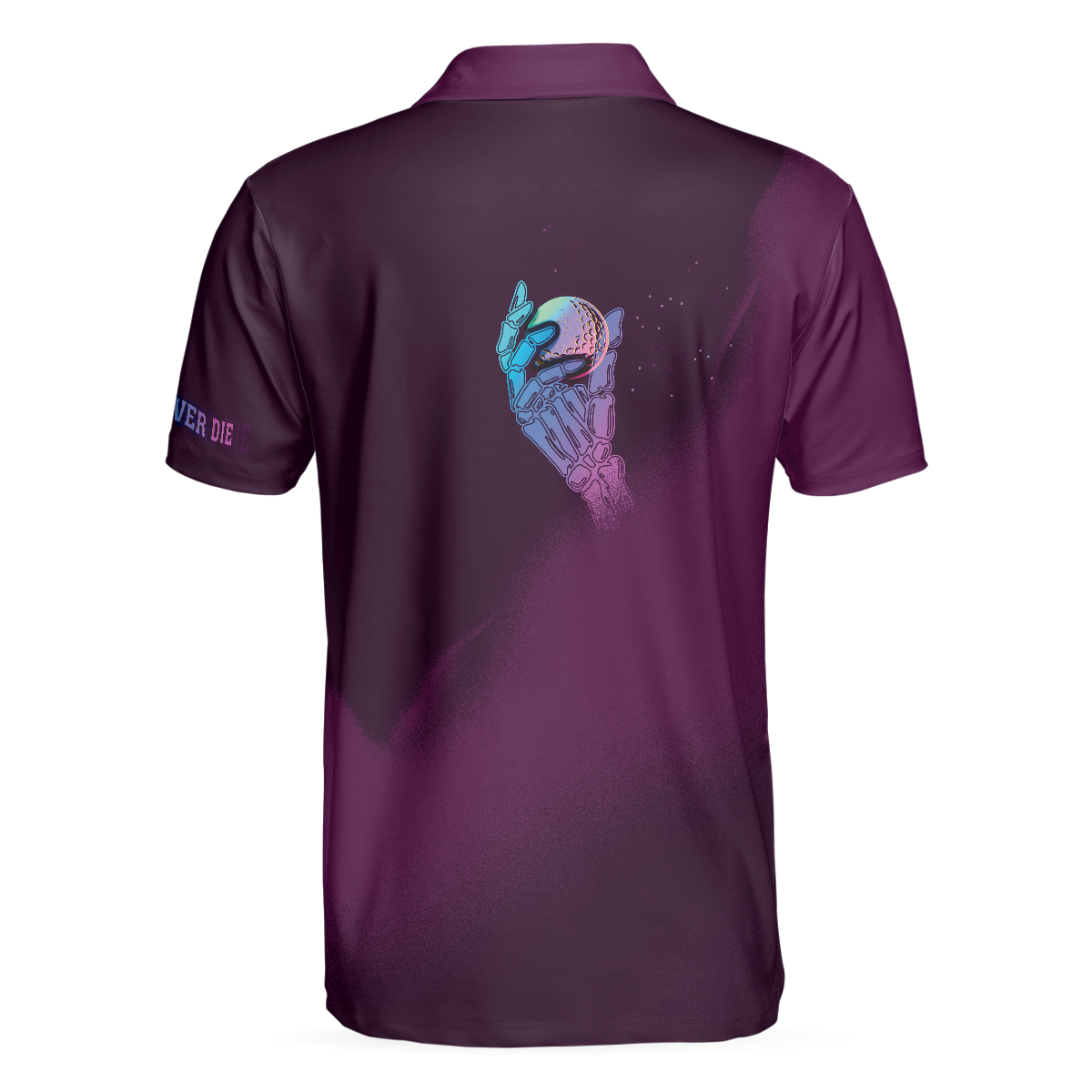 Golf Men Polo Shirt, Artistic Skull, Golf Never Die Polo Shirt For Men - Perfect Gift For Golfers, Golf Lovers