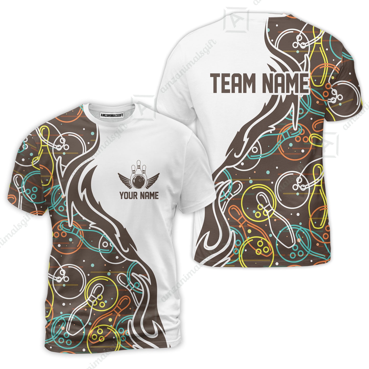 Bowling Custom Women Polo Shirt - Custom Name Bowling Personalized Bowling Polo Shirt - Gift For Friend, Family, Bowling Lovers