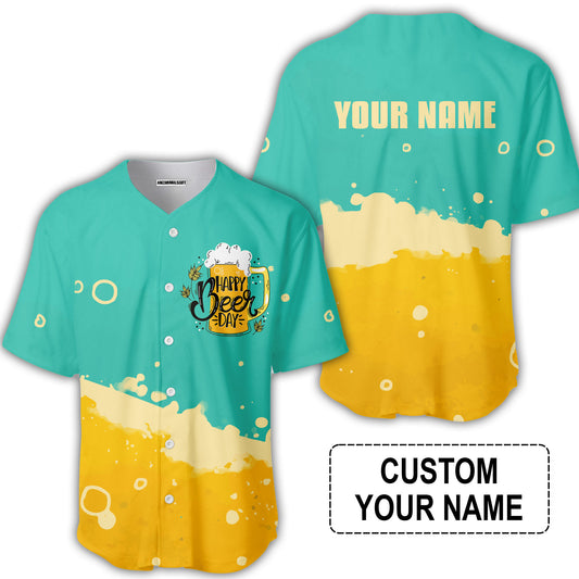 Custom Beer Pattern Design Oktoberfest Beer Festival Performance Baseball Jersey