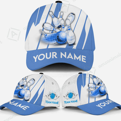 Custom Bowling Team Jerseys Polo Shirts, Ocean Blue Yellow Bowling uniforms, Custom Bowling Shirts With Personalized Name And Team Name