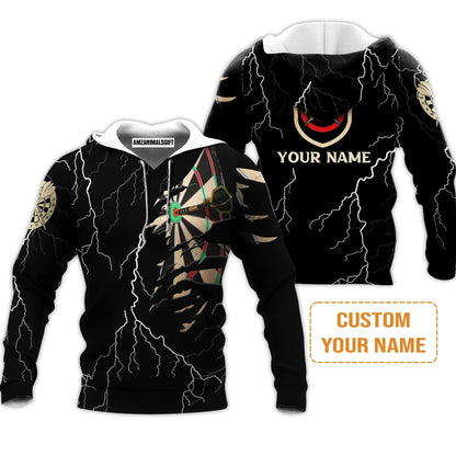 Darts Custom Name T-Shirt, Darts Target Personalized T-Shirt