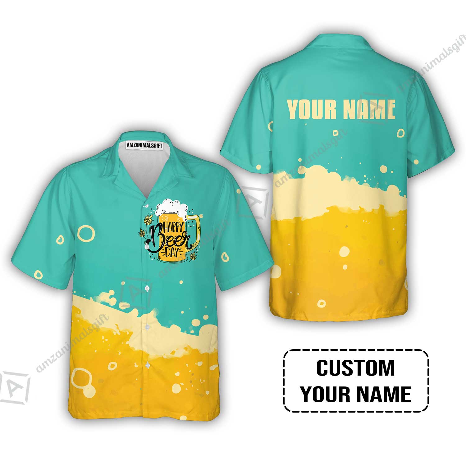 Custom Beer Pattern Design Oktoberfest Beer Festival Performance Hawaiian Shirt