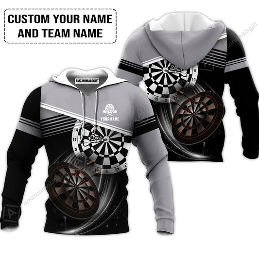 Customized Name & Team Name Darts Hoodie, Personalized Name Color Darts Hoodie - Perfect Gift For Darts Lovers