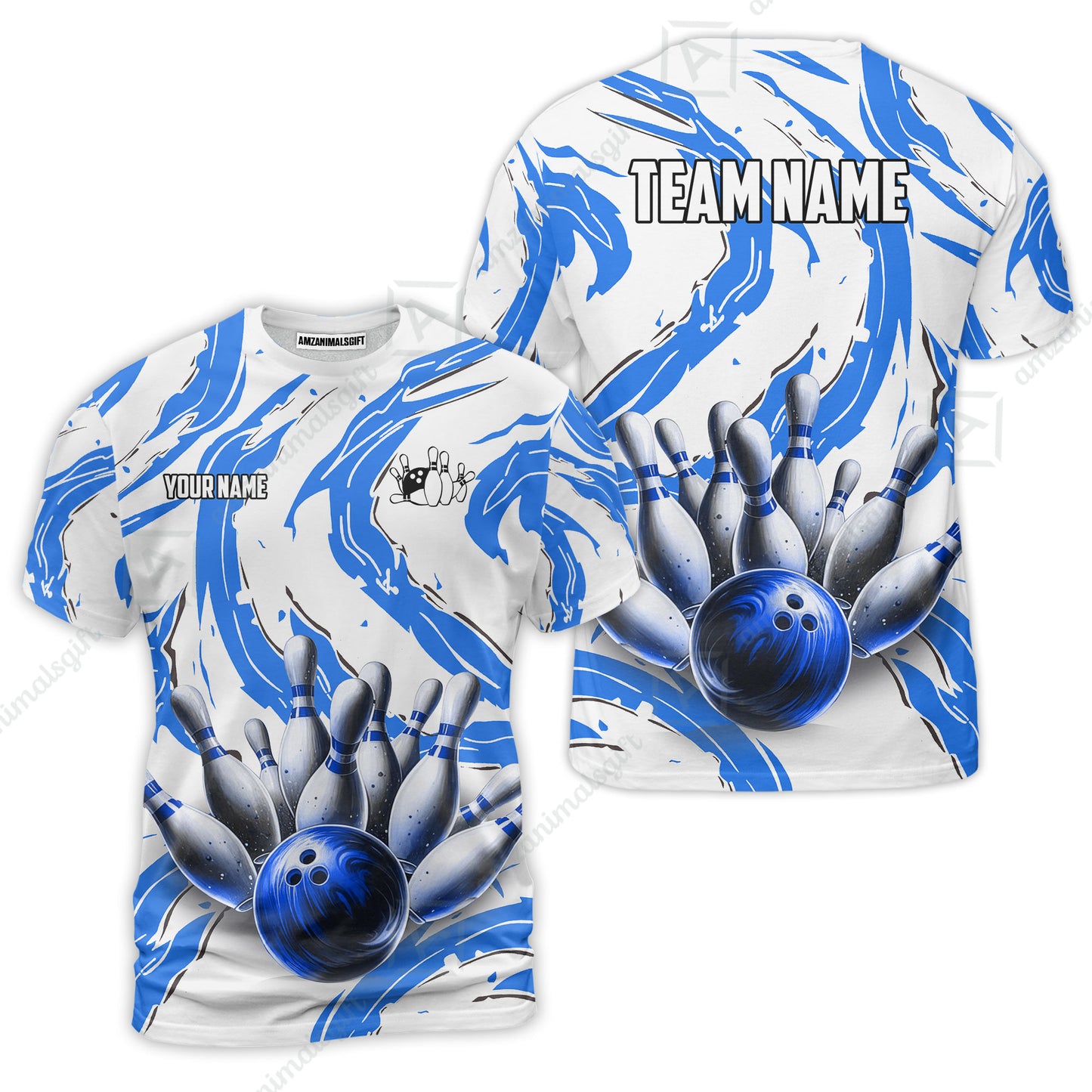 Custom Sport Bowling Team Jersey, Sport Bowling Jersey Multicolor Polo Quarter-Zip Shirts, Bowling Uniforms Jerseys, Custom Name And Team Name