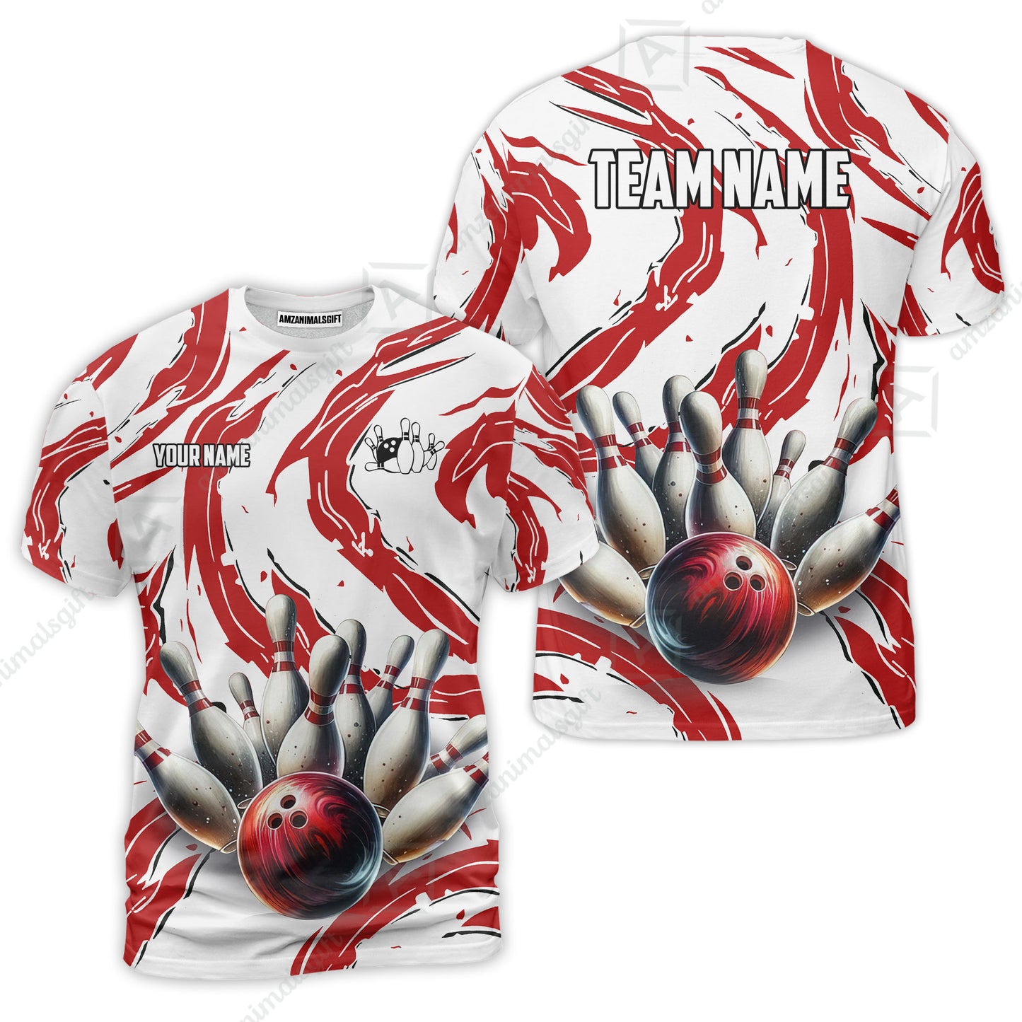 Custom Sport Bowling Team Jersey, Sport Bowling Jersey Multicolor Polo Quarter-Zip Shirts, Bowling Uniforms Jerseys, Custom Name And Team Name