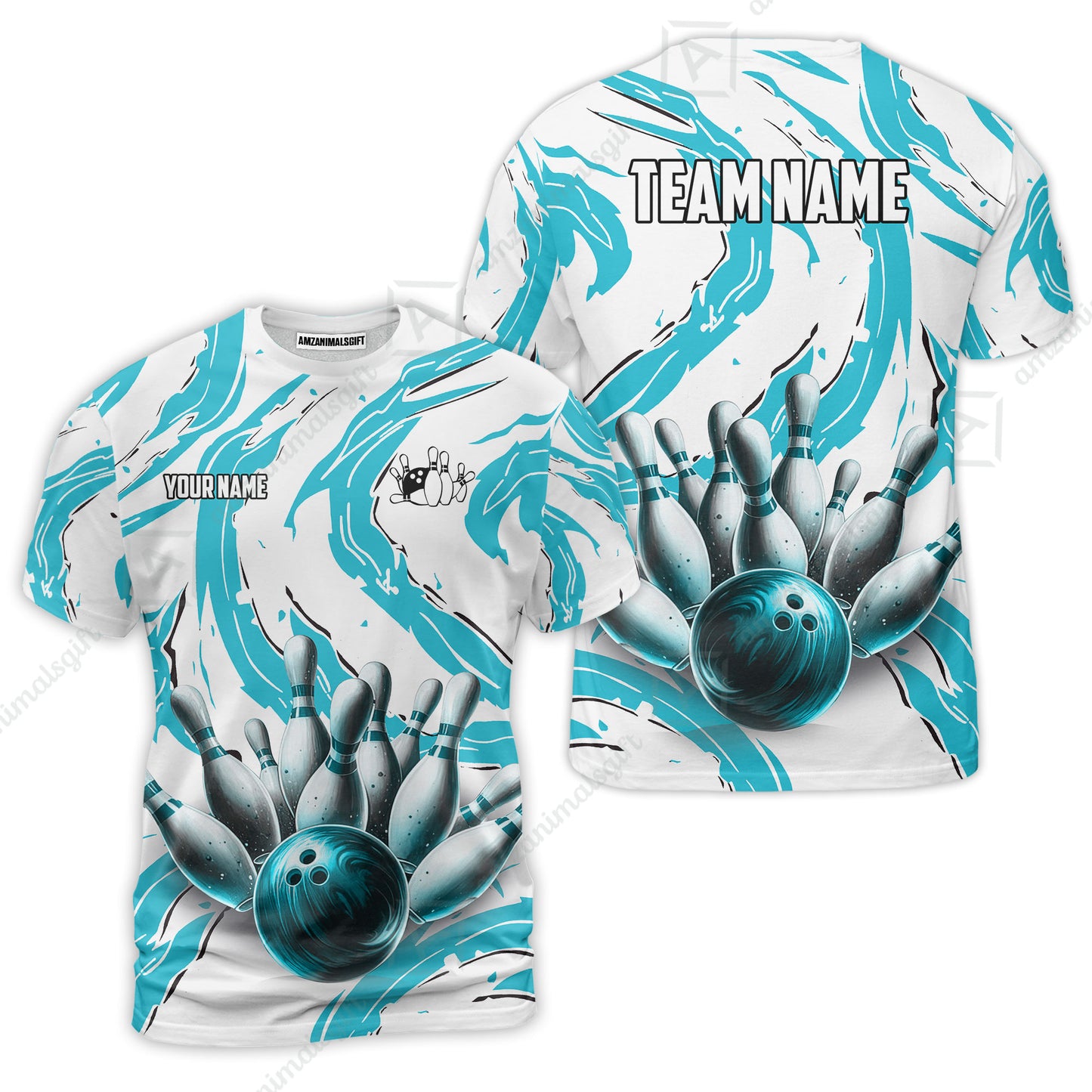 Custom Sport Bowling Team Jersey, Sport Bowling Jersey Multicolor Polo Quarter-Zip Shirts, Bowling Uniforms Jerseys, Custom Name And Team Name