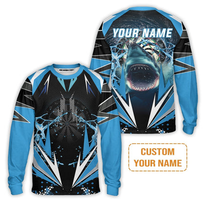 Shark And Darts Custom Name T-Shirt, Whirlpool Bullseye Dartboard Personalized T-Shirt- Gift For Darts Lovers, Friends, Team