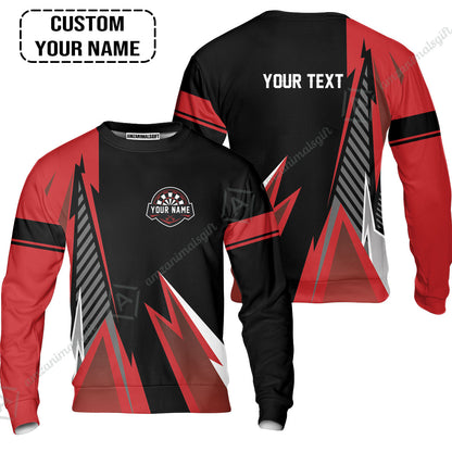 Customized Name & Text Darts Polo Shirt, Personalized Name Darts Polo Shirt