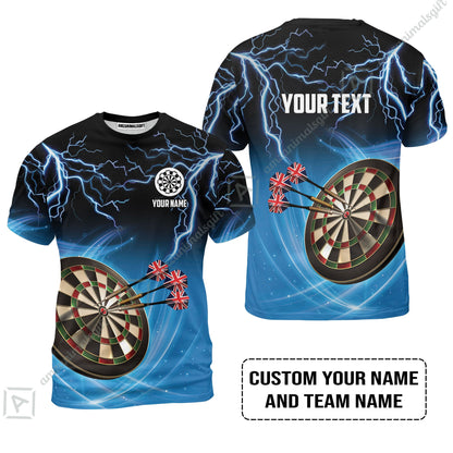 Customized Name & Text Darts Long Polo Shirt, Kingdom of England Darts Personalized Darts Long Polo Shirt