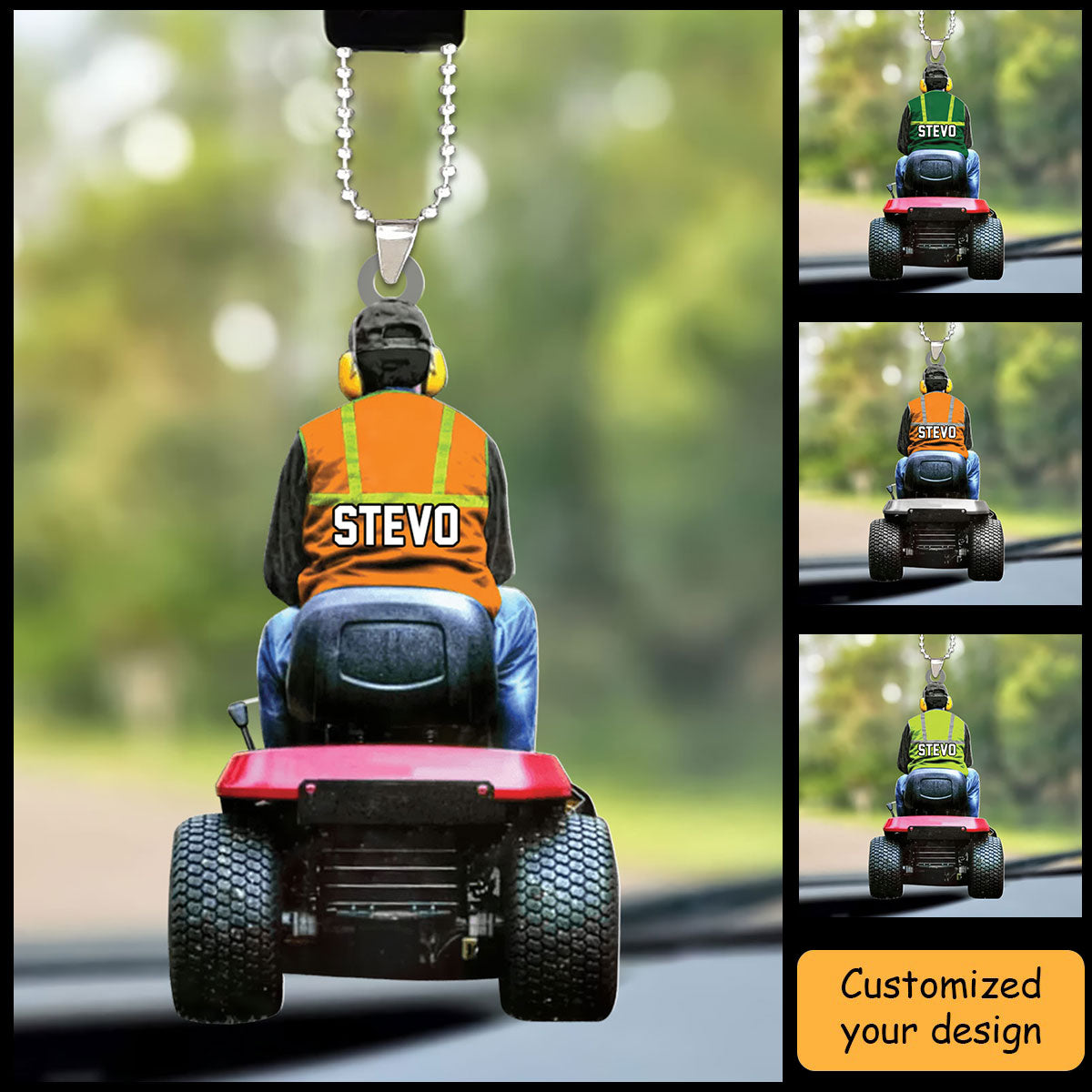 Personalized Lawn Mower Christmas Car Ornament For Lawn Mower - Christmas Gift For Decor Home, Hanging Tree