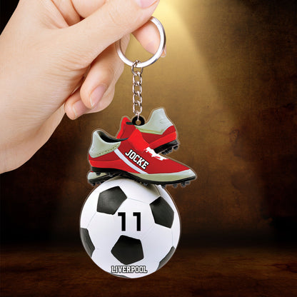 2022 Personalized Soccer Christmas Car Ornament - Great Gift Idea For Soccer Players, Soccer Lovers, Custom Shape Car Ornament Soccer Decor