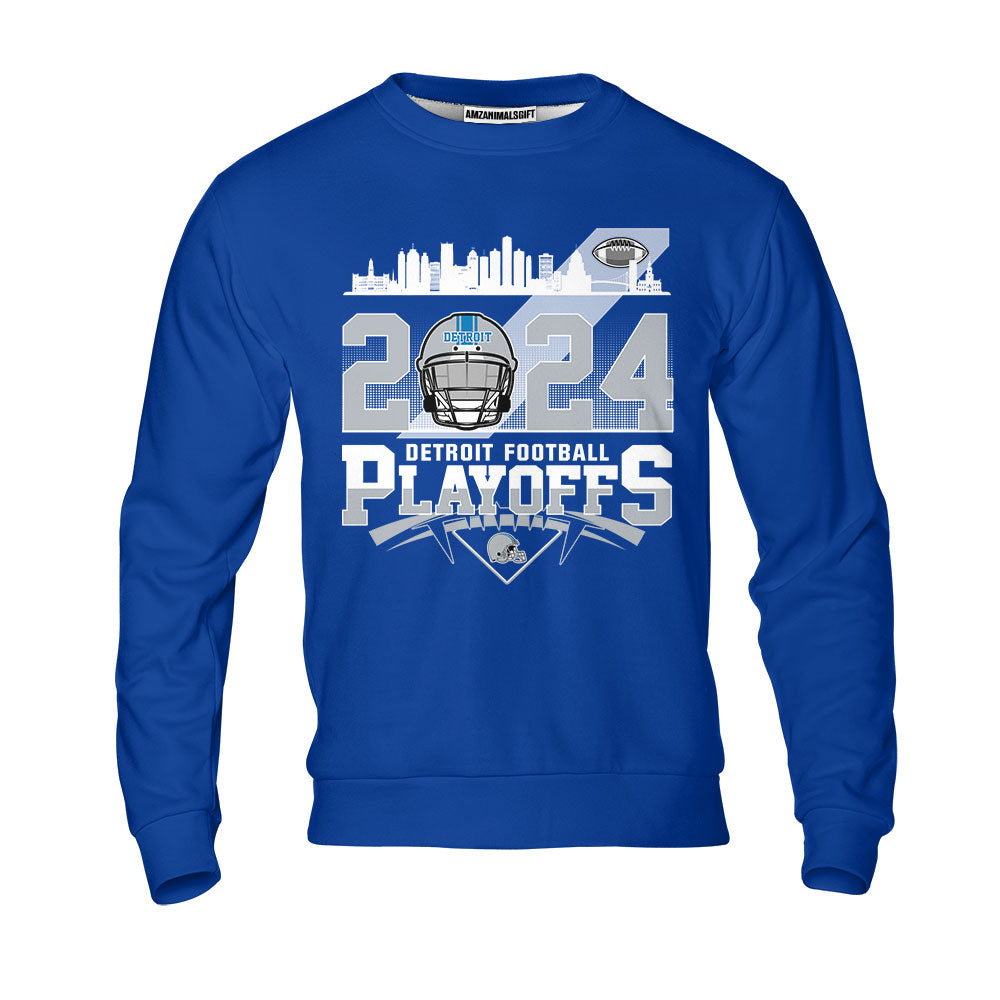 Detroit Football 2023-2024 Playoffs Sweatshirt, Detroit Game Day Sweatshirt, Playoffs Shirts For Detroit Football Fans