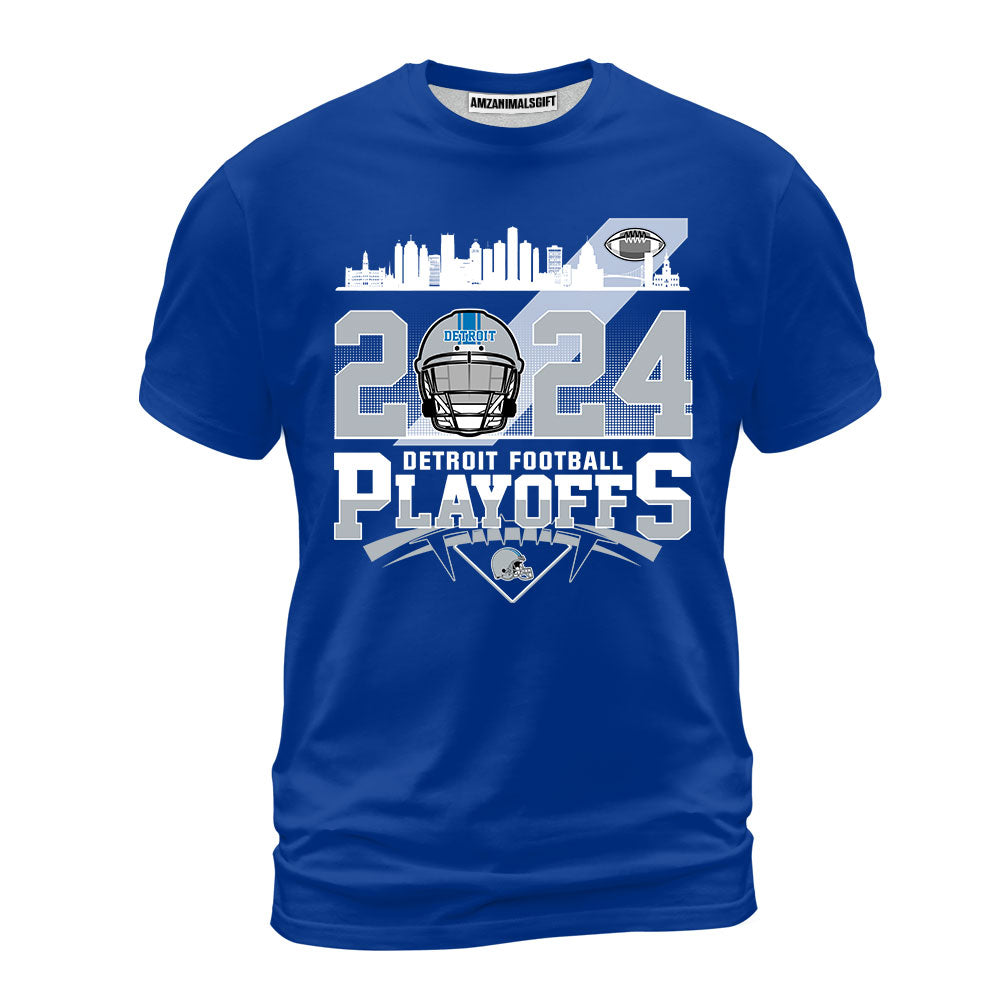 Detroit Football 2023-2024 Playoffs T-Shirt, Detroit Game Day T-Shirt, Playoffs Shirts For Detroit Football Fans