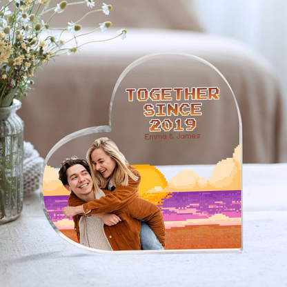 Personalized Couple Acrylic Ornament, Customized Couple Together Since Acrylic Ornament, Best Ornament For Couple