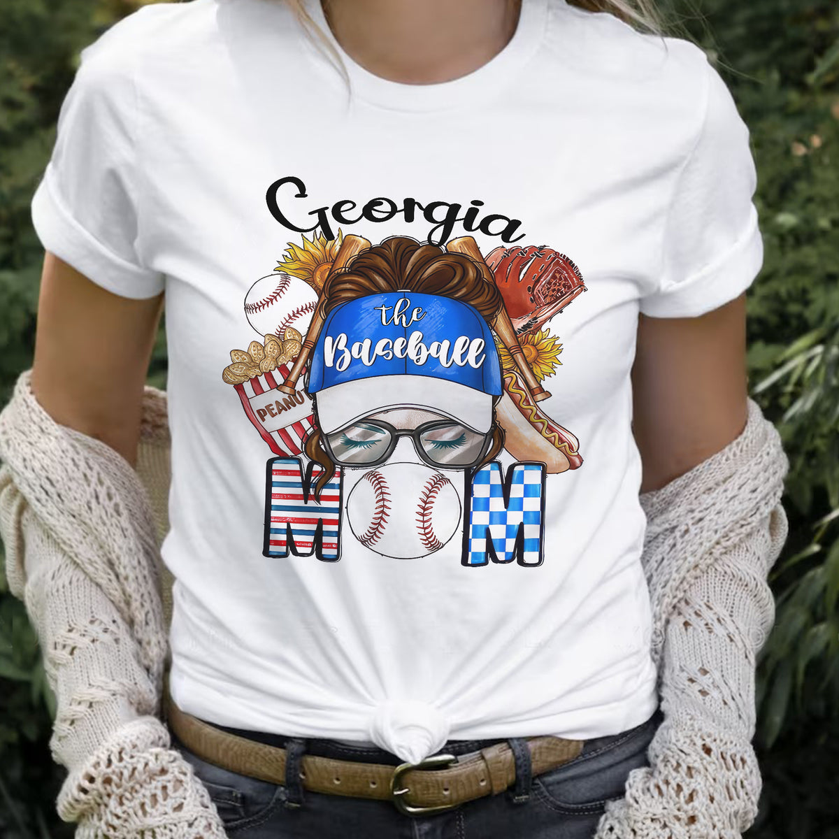 Baseball Mom Shirt Customized Name, The Baseball Mom Perfect Outfit, Best Gift Idea For Her