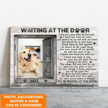 Personalized Dog Landscape Canvas, Custom Pet Gifts In Loving Memory, Perfect Gift For Dog Lovers, Friends, Family