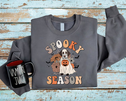 German Shorthaired Pointer Sweatshirt, Spooky Season German Shorthaired Pointer Sweatshirt, Halloween Dog Shirt, German Shepherd Dog Sweatshirt
