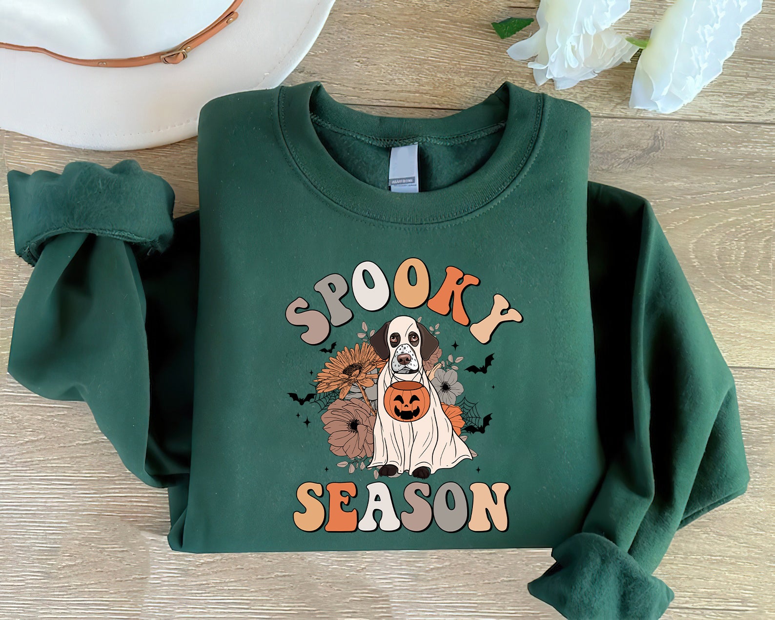 German Shorthaired Pointer Sweatshirt, Spooky Season German Shorthaired Pointer Sweatshirt, Halloween Dog Shirt, German Shepherd Dog Sweatshirt