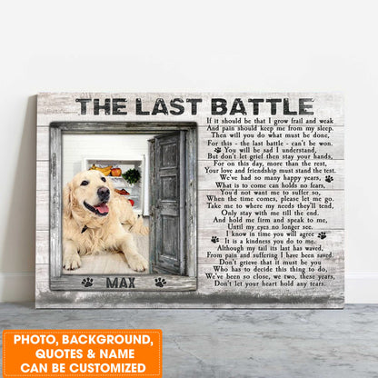 Personalized Dog Landscape Canvas, Custom Pet Gifts In Loving Memory, Perfect Gift For Dog Lovers, Friends, Family
