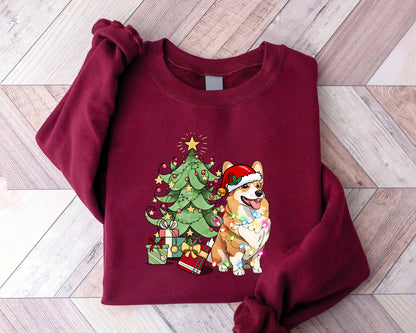 Pembroke Welsh Corgi Sweatshirt, Funny Corgi Christmas Sweatshirt, Christmas Dog Shirt - Best Gift For Dog Lover, Corgi Lover
