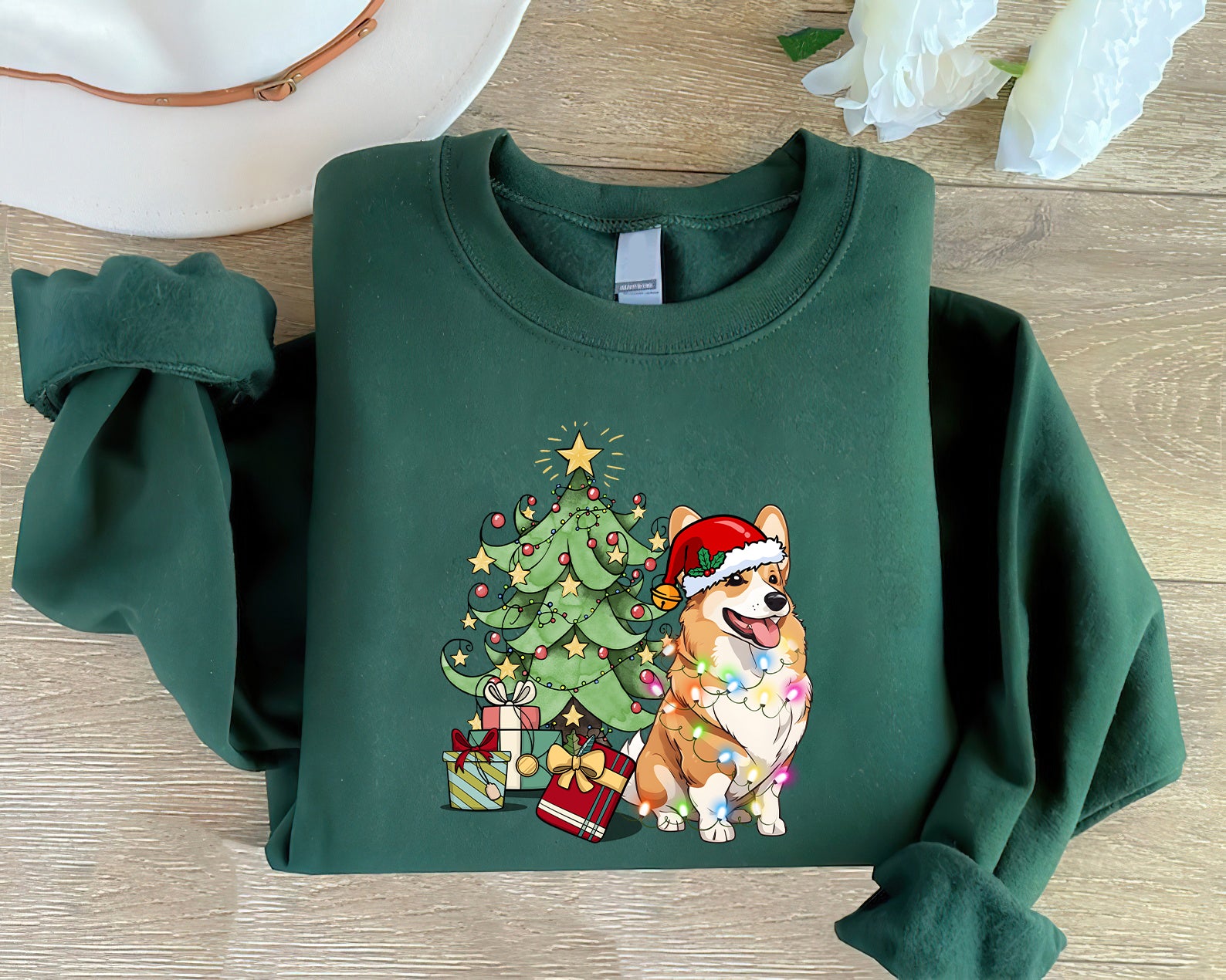 Pembroke Welsh Corgi Sweatshirt, Funny Corgi Christmas Sweatshirt, Christmas Dog Shirt - Best Gift For Dog Lover, Corgi Lover