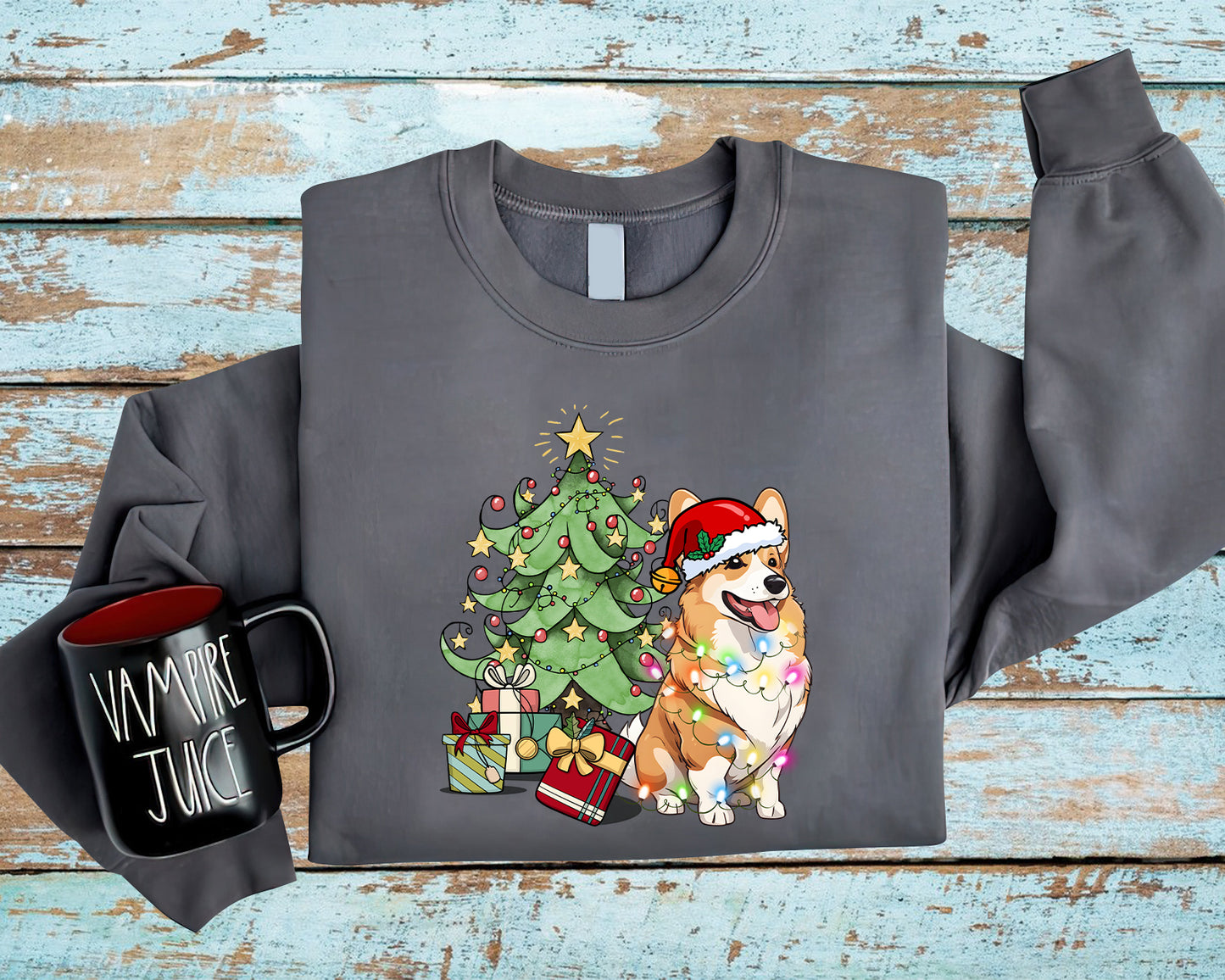 Pembroke Welsh Corgi Sweatshirt, Funny Corgi Christmas Sweatshirt, Christmas Dog Shirt - Best Gift For Dog Lover, Corgi Lover