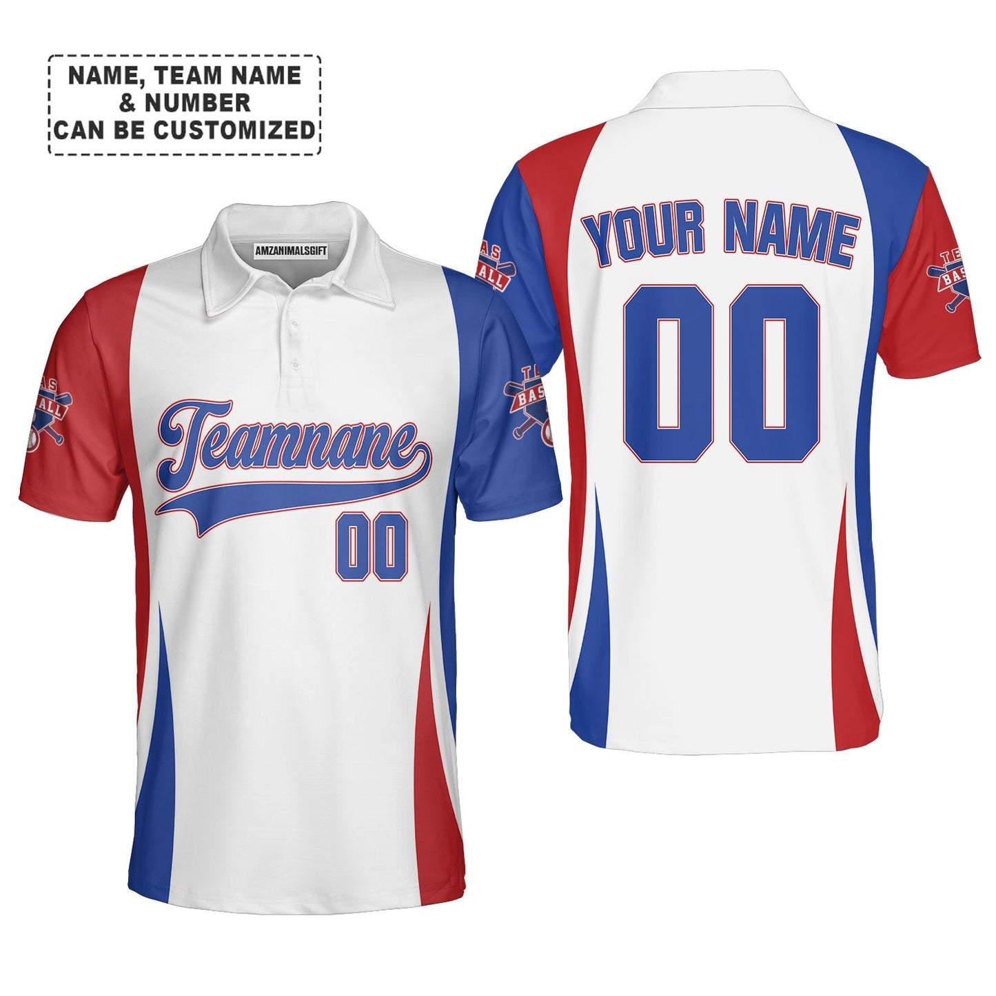 Customized Texas Baseball 2023 World Champs Unisex T-Shirt, Customized Baseball Team Name White Red T-Shirt For Men
