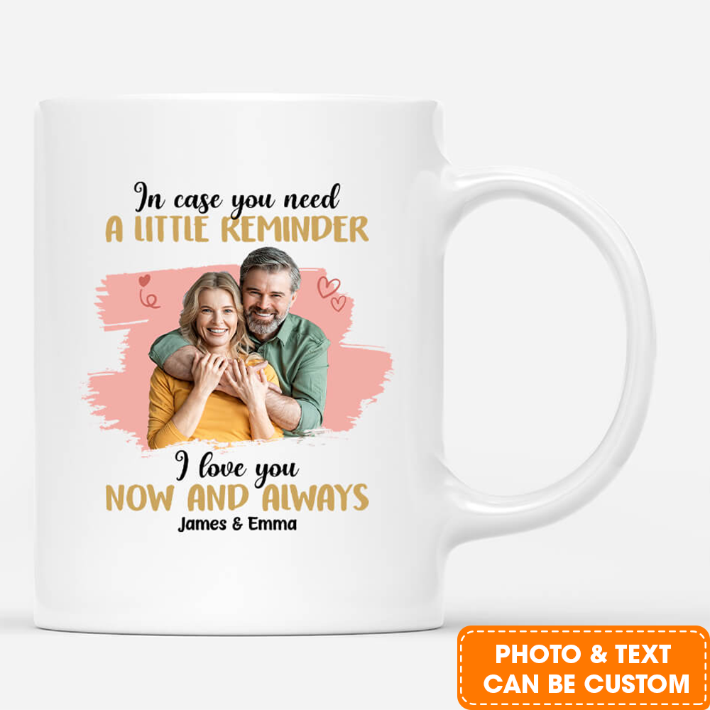 Personalized Couple Mug - Customized I Love You Now And Always Mug, Best Valentine Gift For Couple