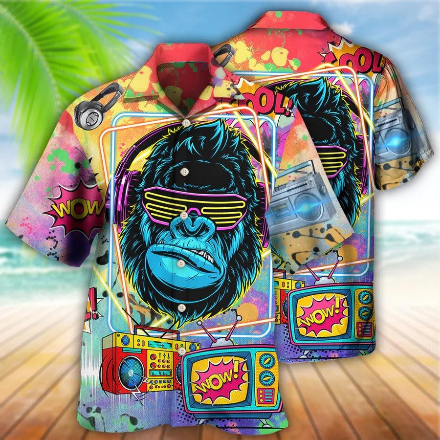 Music Hawaiian Shirt, Music Bigfoot Hawaiian Shirt, Music So Cool Happiness Aloha Shirt For Men And Women - Perfect Gift For Music Lovers - Amzanimalsgift