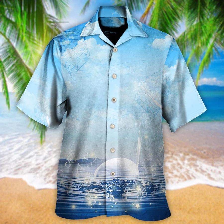 Music Hawaiian Shirt, Music Blue Sky Hawaiian Shirt, Music Sounds Of Nature Aloha Shirt For Men And Women - Perfect Gift For Music Lovers - Amzanimalsgift