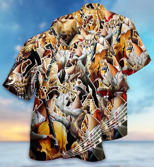 Music Hawaiian Shirt, Music Life Hawaiian Shirt, Music Love And Live Aloha Shirt For Men And Women - Perfect Gift For Music Lovers - Amzanimalsgift